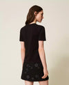 Twinset T-shirt donna regular con ricamo e logo