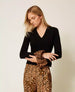 Twinset Maglia donna con inserti animalier