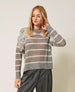 Twinset Maglia donna in misto mohair con pizzo e spacchi