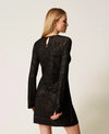 Twinset Abito donna corto in maglia traforata