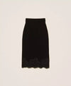 Twinset Gonna longuette in maglia con pizzo