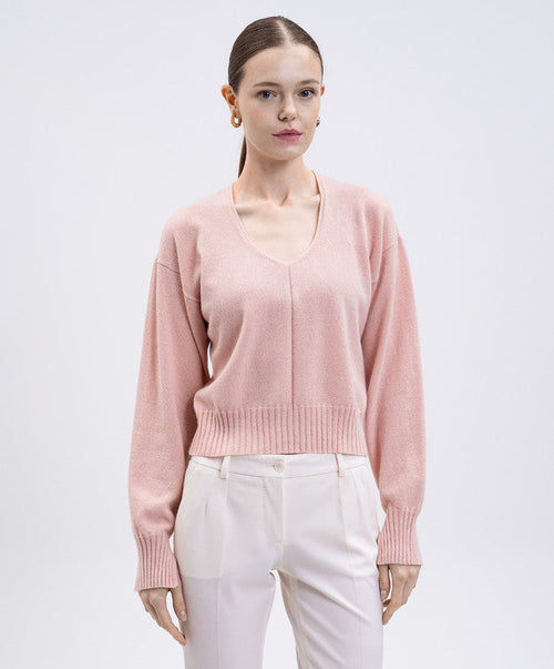 Twinset Maglione Donna in Cachemire Rosa Blush | Maglieria Twinset