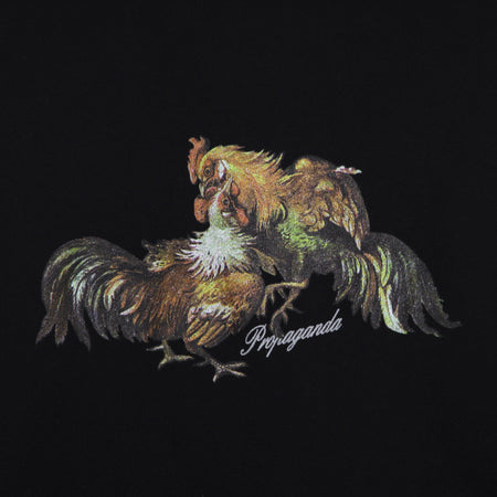 PROPAGANDA Felpa Leggera Cappuccio Uomo Fight Hoodie Black da uomo