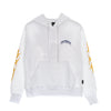 PROPAGANDA Felpa Leggera Cappuccio Uomo Eagle Hoodie White da uomo