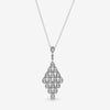 Collana con pendente chandelier a goccia scintillante
