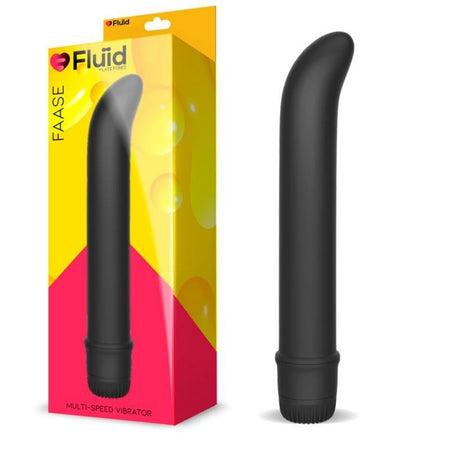 Vibratore classico nero stimolatore punto G Fluid Faase