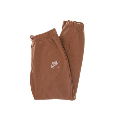 Nike Pantalone Tuta Leggero Donna Sportswear Air Fleece Pant Mineral Clay/red Bark/pink Oxford da donna