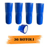 EcoPrice® Nastro Adesivo Imballaggio Colorato Blue 48mmx66m 36 Rotoli Scotch