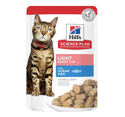Hill's Light umido Gatti Adulti pesce oceanico 85 gr