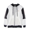 KANGOL Felpa Leggera Cappuccio Zip Uomo Heritage Taped Zip Hoodie Off White da uomo