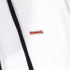 KANGOL Felpa Leggera Cappuccio Zip Uomo Heritage Taped Zip Hoodie Off White da uomo