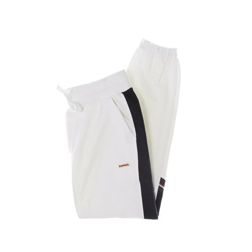 KANGOL Pantalone Tuta Leggero Uomo Heritage Taped Sweat Pant Off White da uomo