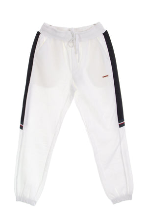 KANGOL Pantalone Tuta Leggero Uomo Heritage Taped Sweat Pant Off White da uomo