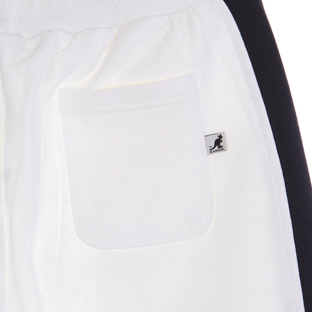 KANGOL Pantalone Tuta Leggero Uomo Heritage Taped Sweat Pant Off White da uomo