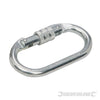 Moschettone a ghiera in acciaio avvitabile 19 mm Silverline Silverline