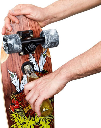 Cruiser Skateboard GHETTOBLASTER CRUISER TIKI TOTEM  MOGANO 26" 7,25"