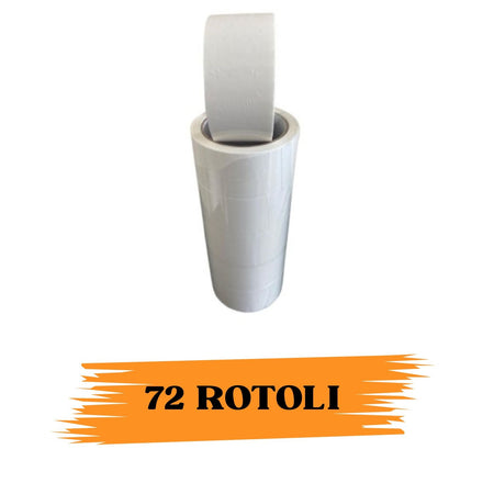 EcoPrice® Nastro Adesivo Imballaggio Colorato Bianco 48mmx66m 72 Rotoli Scotch