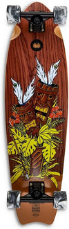 Cruiser Skateboard GHETTOBLASTER CRUISER TIKI TOTEM  MOGANO FISH TAIL 33 9.5