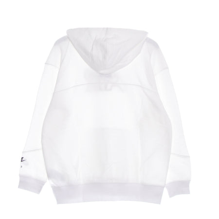 Nike Felpa Leggera Cappuccio Donna Sportswear Air Fleece Hoodie White/white/black da donna