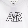 Nike Felpa Leggera Cappuccio Donna Sportswear Air Fleece Hoodie White/white/black da donna