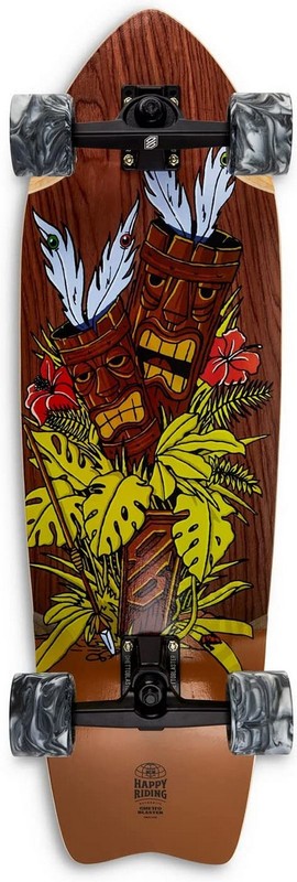 Surfskate GHETTOBLASTER SURFSKATE  TR  TIKI TOTEM  FISH  MOGANO 32 9.875