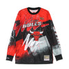 MITCHELL & NESS Maglietta Manica Lunga Uomo Nba Hyper Hoops Moto L/s Hardwood Classics Chibul Red da uomo