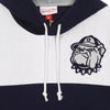 MITCHELL & NESS Felpa Cappuccio Uomo Ncaa Fusion Fleece 2.0 Geohoy Navy/white da uomo