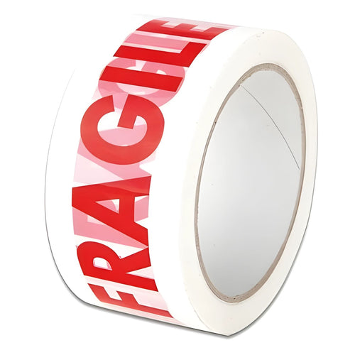 EcoPrice® Nastro Adesivo Imballaggio FRAGILE 48mmx66m 36 Rotoli Scotch