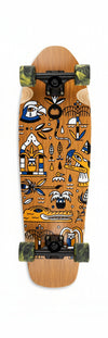 Cruiser Skateboard GHETTOBLASTER CRUISER GEROGLIFIC TEAK  32 9.125