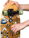 Cruiser Skateboard GHETTOBLASTER CRUISER GEROGLIFIC TEAK  32 9.125