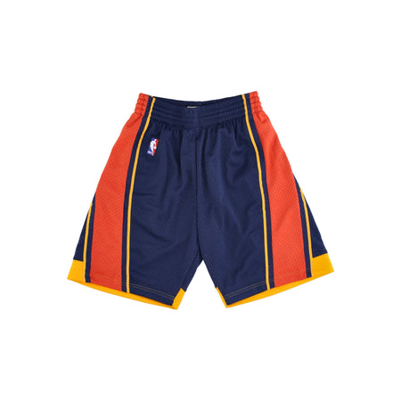 MITCHELL &amp; NESS Pantaloncino Basket Uomo Nba Swingman Shorts Hardwood Classics Golwar Original Team Colors da uomo