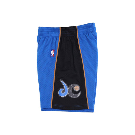 MITCHELL &amp; NESS Pantaloncino Basket Uomo Nba Swingman Shorts Hardwood Classics Waswiz Original Team Colors da uomo