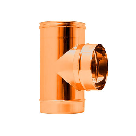 Raccordo da 250mm a T braga a 90° in rame MF codino M