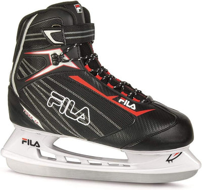 Fila Pattini da ghiaccio Unisex Viper CF, Nero-Rosso