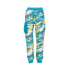 STAPLE Pantalone Tuta Felpato Uomo Underhill Camo Sweatpant Teal da uomo