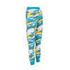 STAPLE Pantalone Tuta Felpato Uomo Underhill Camo Sweatpant Teal da uomo
