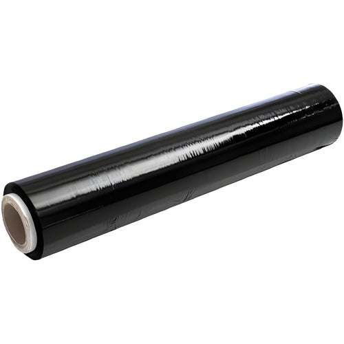 EcoPrice® Pellicola Film Estensibile Nero Da 2,5 Kg 23 Micron Bobina Super Resistente 1 Rotolo