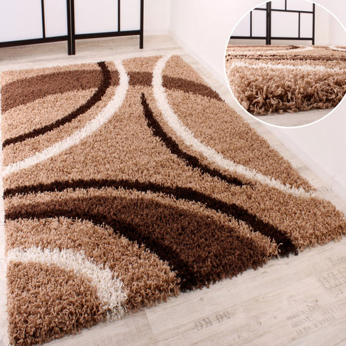 Tappeto Shaggy a pelo Lungo Soggiorno Colori Assortiti