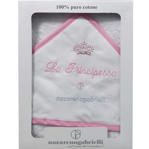 Accappatoio Baby a Triangolo in Spugna Nazareno Gabrielli Principessa