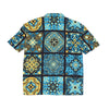 DOLLY NOIRE Camicia Manica Corta Uomo Maioliche Blue Pattern Oversize Shirt Multi da uomo