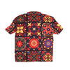 DOLLY NOIRE Camicia Manica Corta Uomo Maioliche Rosse Pattern Oversize Shirt Multi da uomo