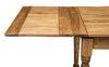 Biscottini Tavolo allungabile Country in legno massello di tiglio finitura naturale. Made in Italy