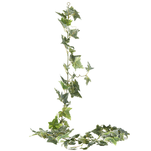 Festone Edera artificiale variegato colore verde h 180 cm
