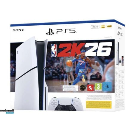 Sony Playstation 5 Ps5 Slim Disc 1tb White + NBA 2K26 ITA