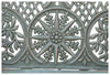 Biscottini Panchina Liberty in ghisa finitura verde anticata L110xPR55xH90 cm Robusta