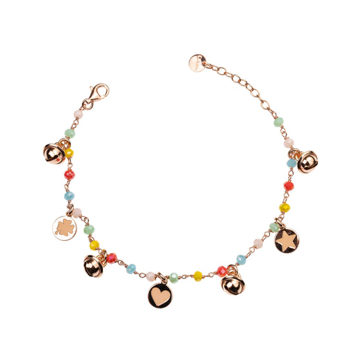 Rue des Mille - Braccialetto incatenato e campanelli Gipsy color