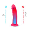 SilexD vibratore dildo vibrante fallo in silicone doppia densità con telecomando wireless 17,5 cm
