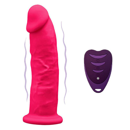 SilexD vibratore dildo vibrante fallo in silicone doppia densità con telecomando wireless 17,5 cm