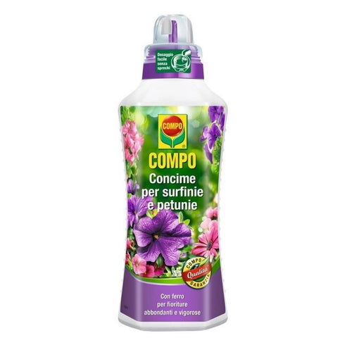 Concime liquido per Surfinie e Petunie da Giardino e Balcone fertilizzante per fioriture abbondanti 1 lt