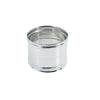 Manicotto FF da 80mm giunzione raccordo a doppio bicchiere inox AISI 304